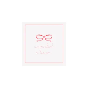 Bow Gift Tags & Stickers- Pink