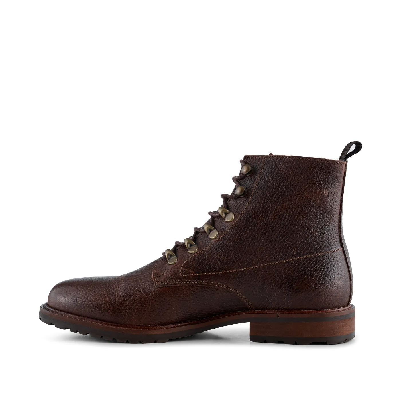 Brigade Leather Boot - BROWN