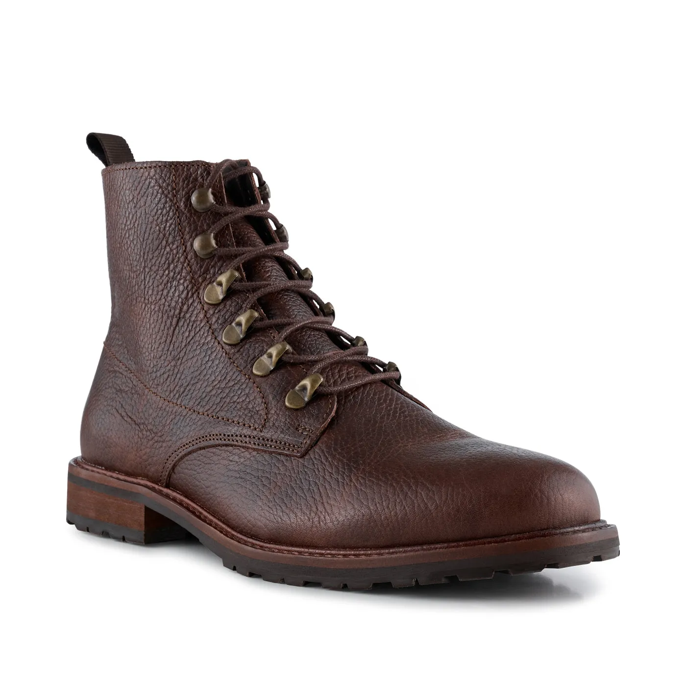 Brigade Leather Boot - BROWN