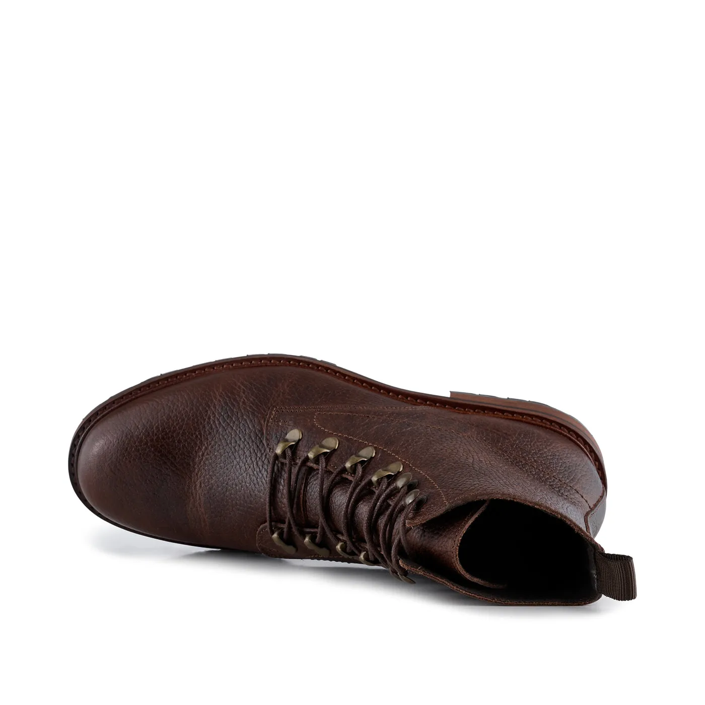 Brigade Leather Boot - BROWN