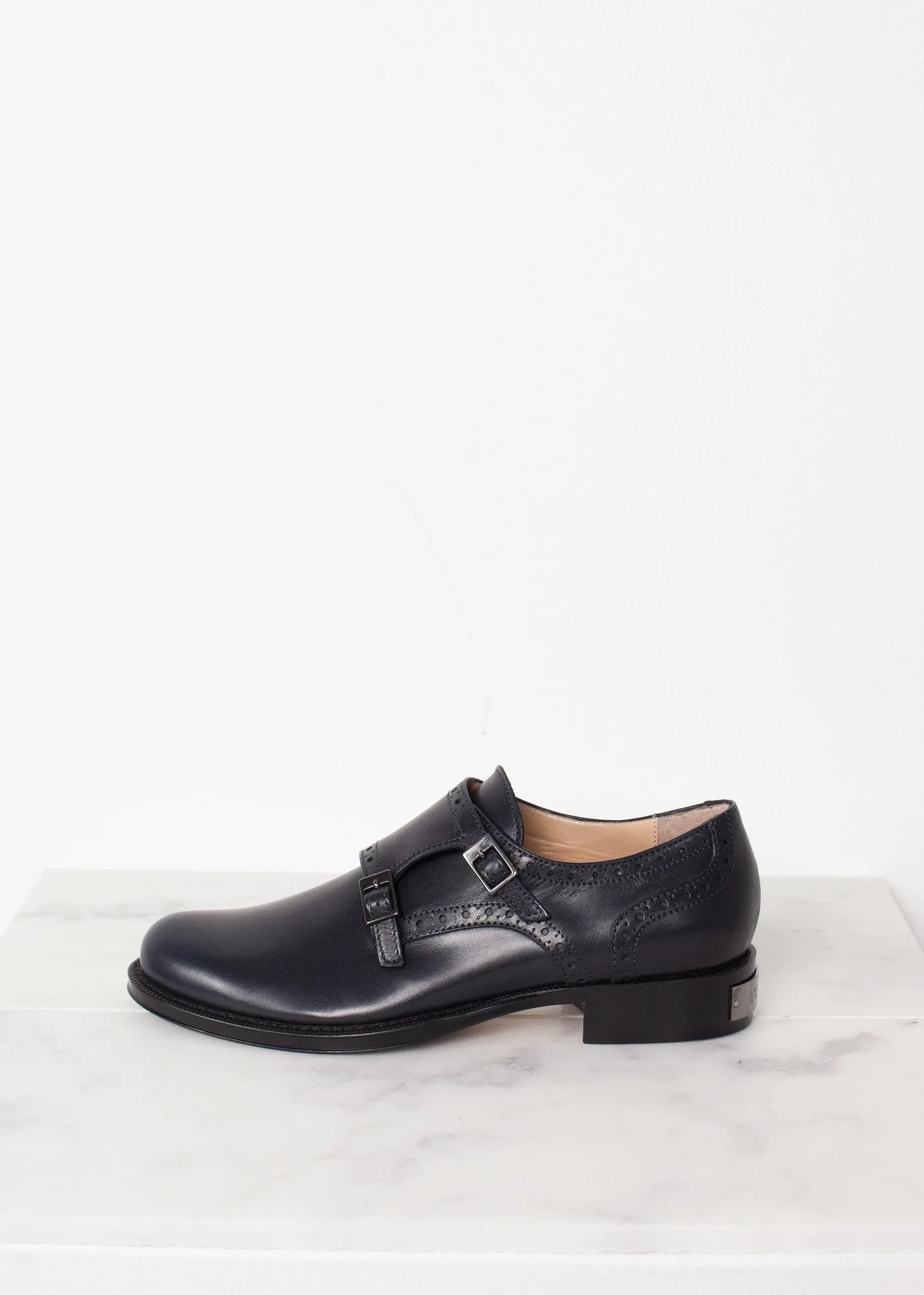 Buckle Shoe in Navy