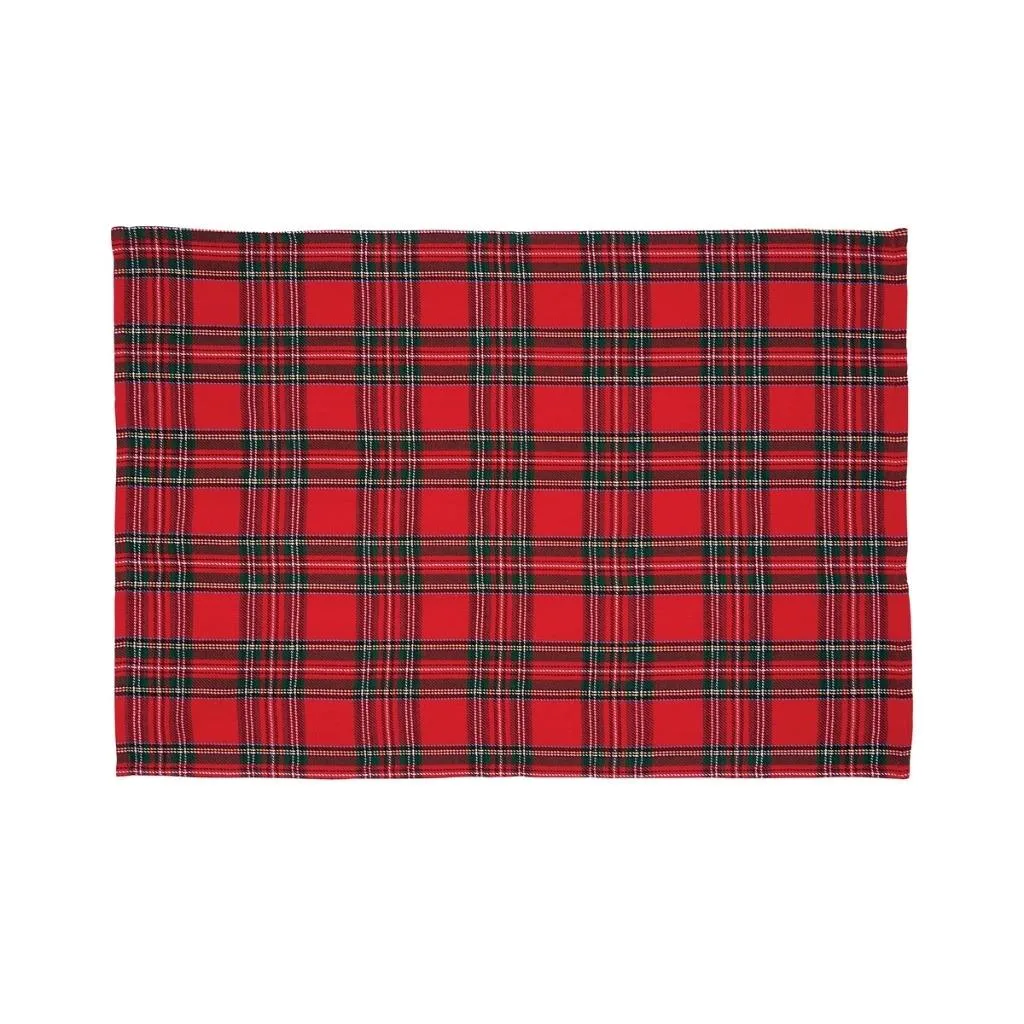 C & F Quilted Products Arlington Tartan Plaid Christmas Rectangle Placemat