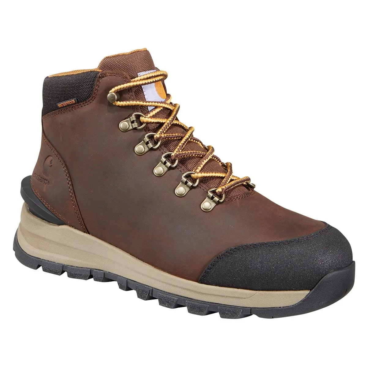 Carhartt Men's Gilmore Waterproof 5" Alloy Safety Toe Hiker Boots - Dark Brown