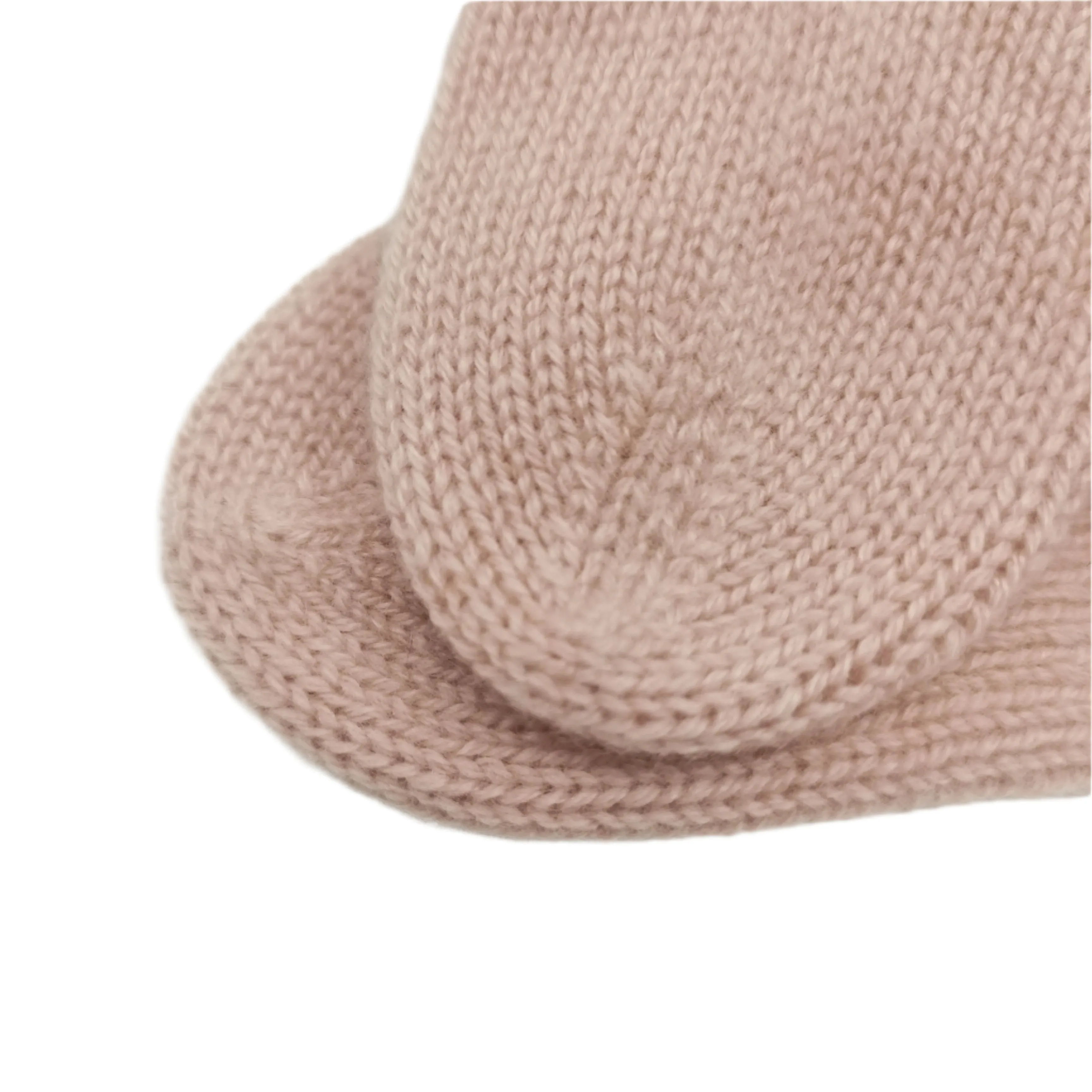 Cashmere Fine Knit Booties Pink