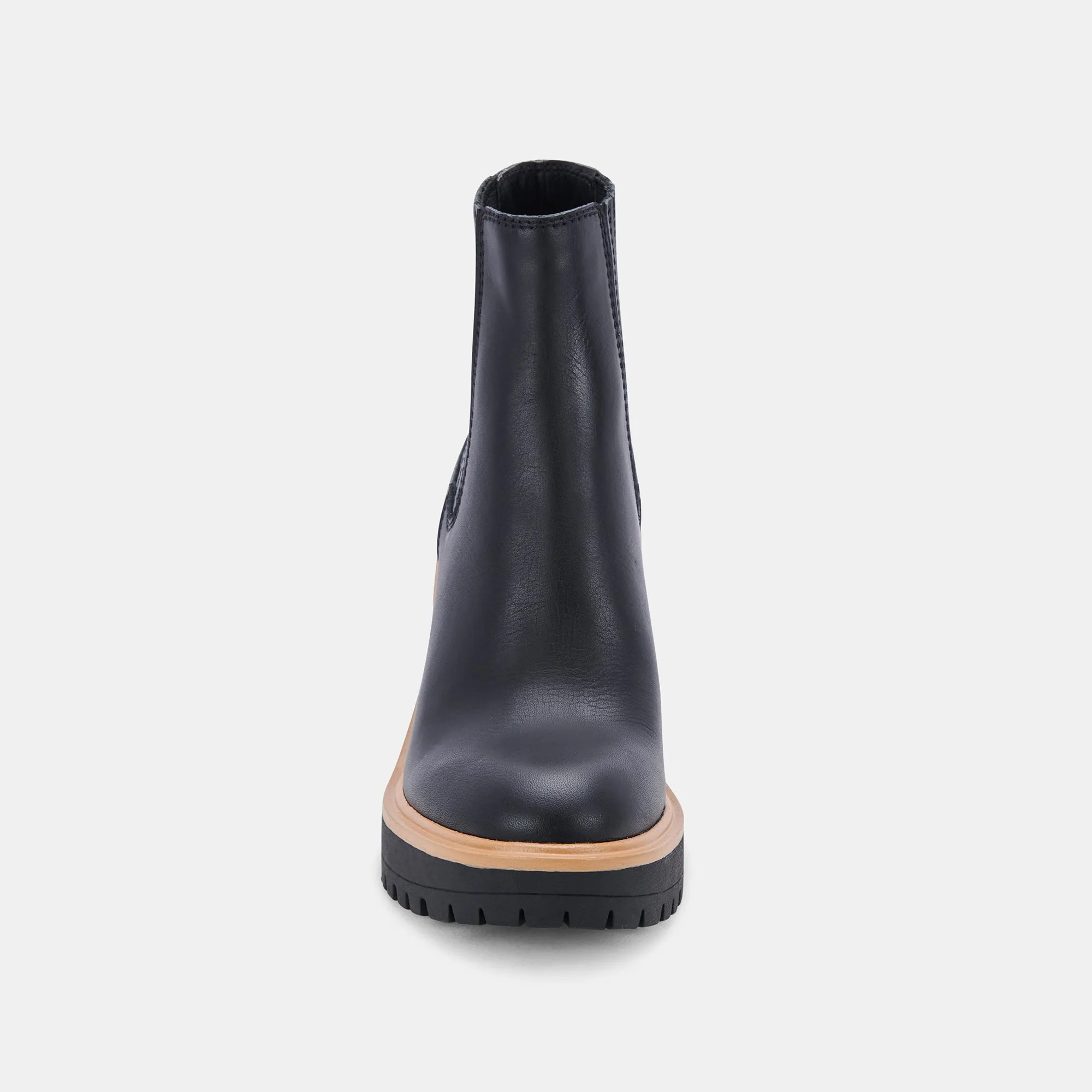 CASTER H2O BOOTIES ONYX LEATHER - re:vita