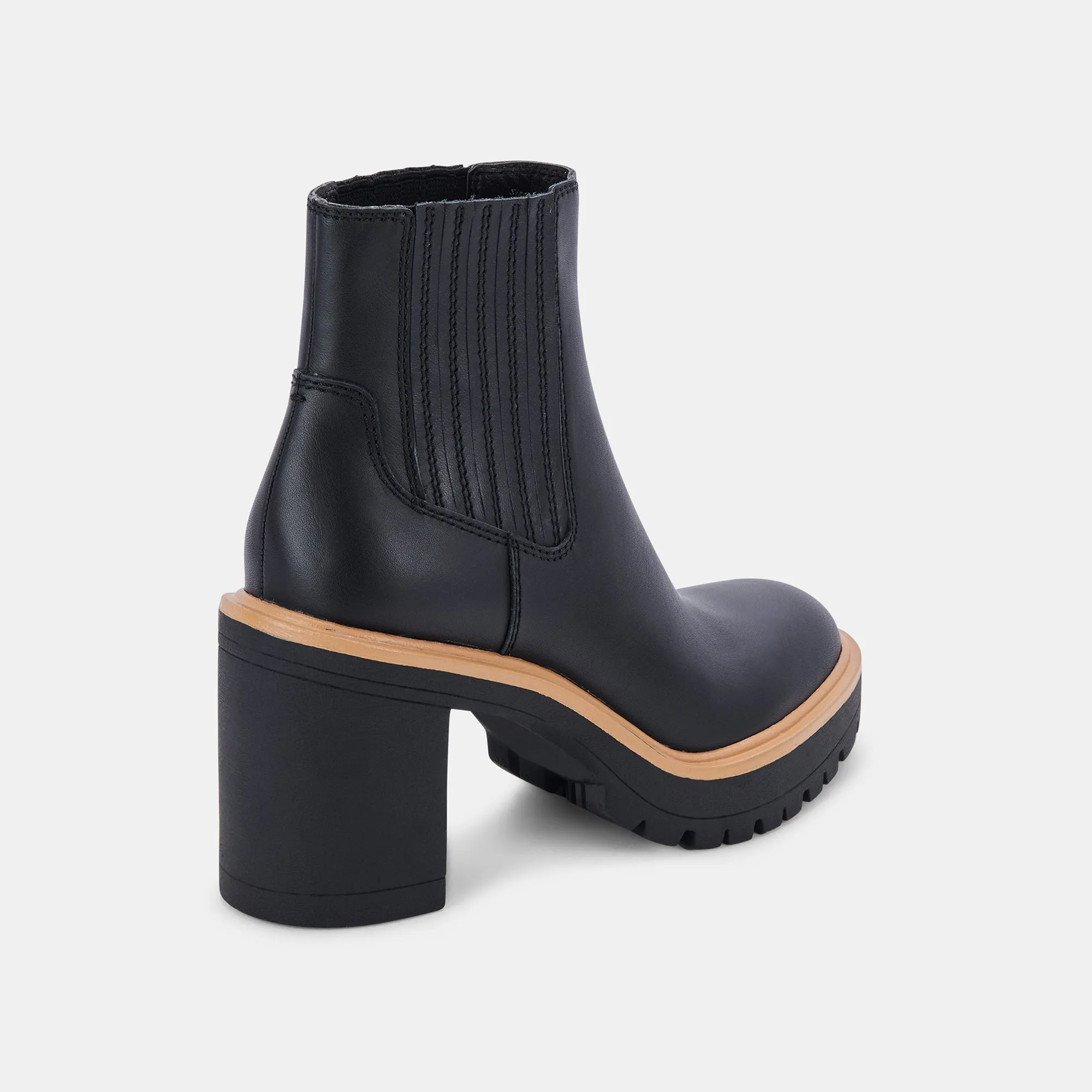 CASTER H2O BOOTIES ONYX LEATHER - re:vita