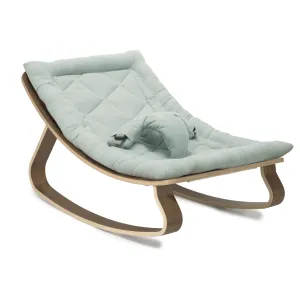 Charlie Crane LEVO Baby Rocker - Walnut with Farrow Cushion