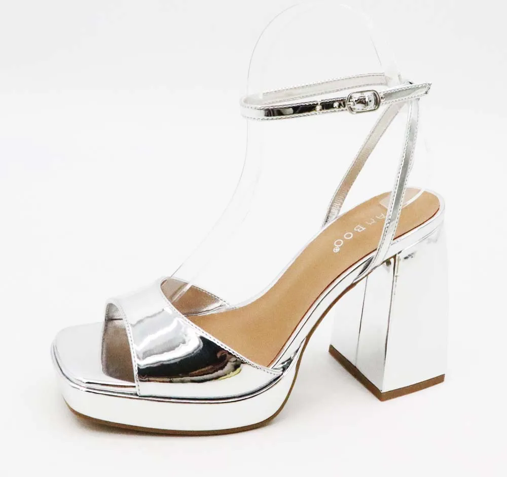 Chunky Metallic Heel