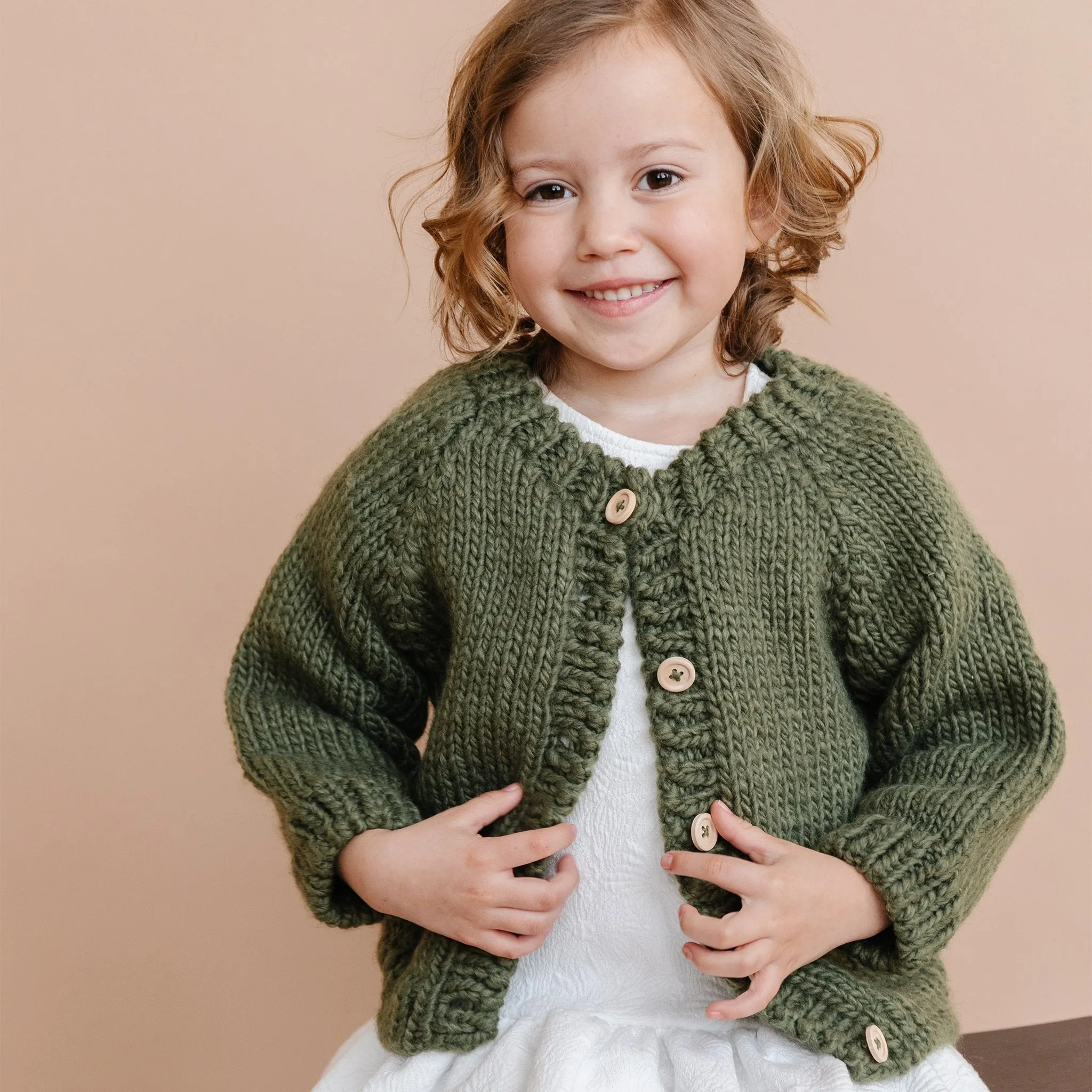 Classic Cardigan, Olive