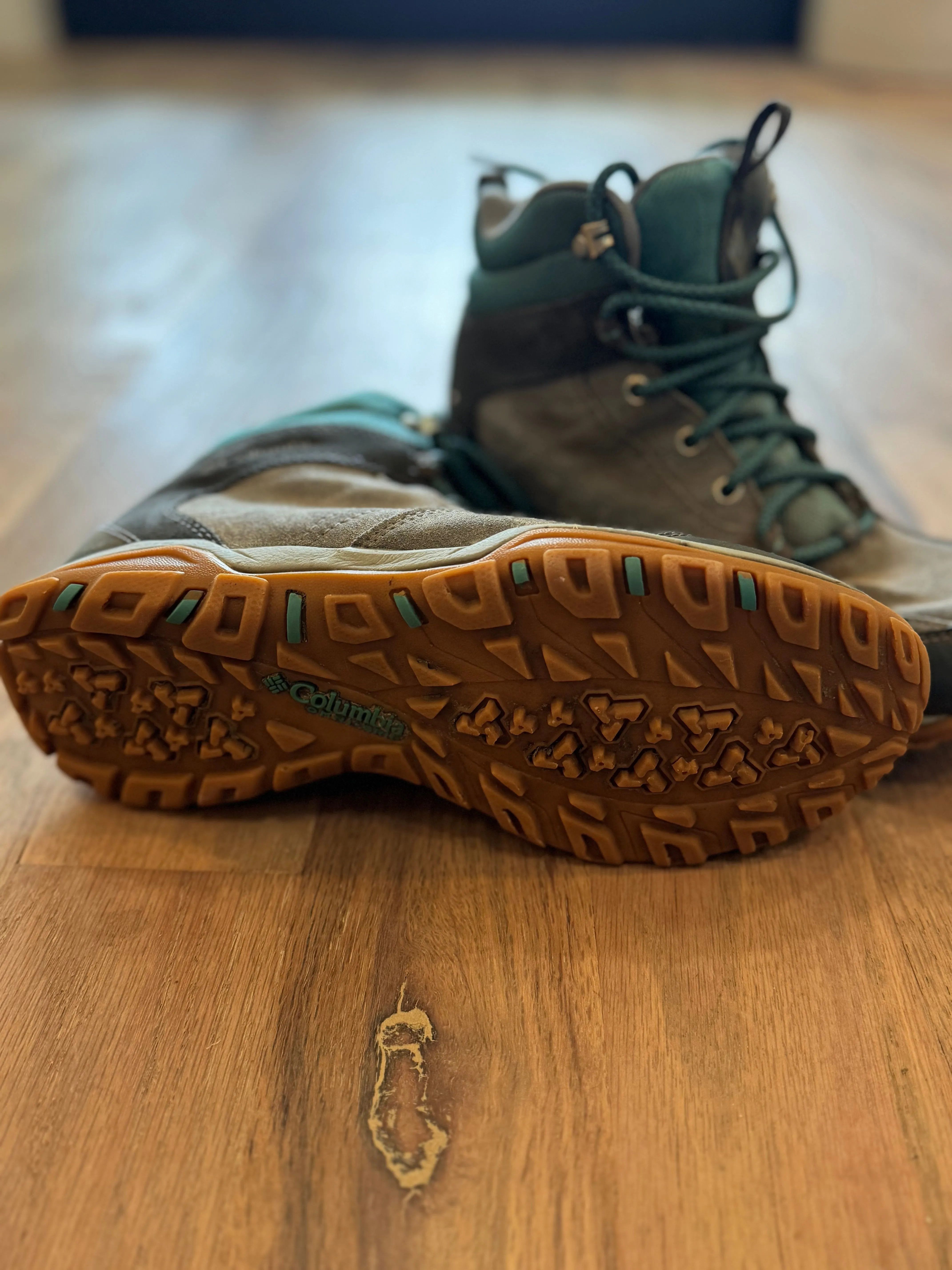 Columbia Size 8 Hiking Boots - ran through washer