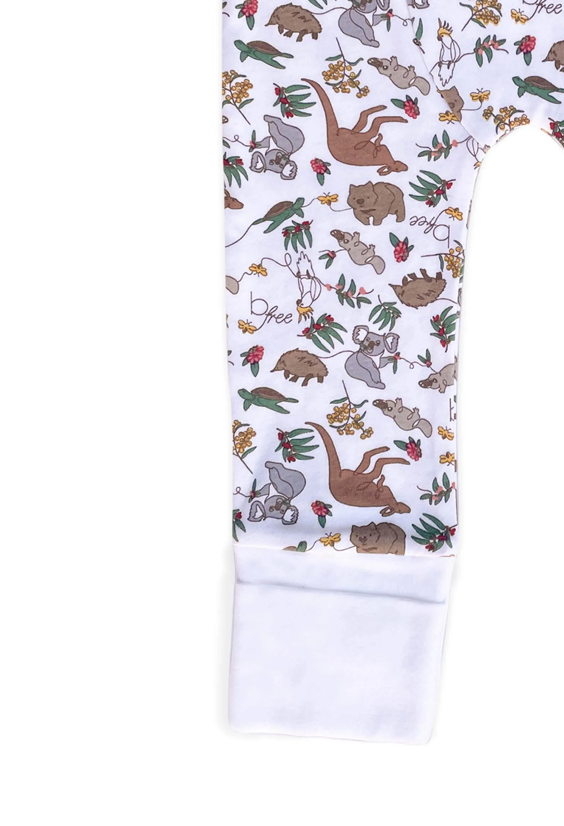 Comfy Baby Pants - 100% Organic Cotton - Native Aussie Animals