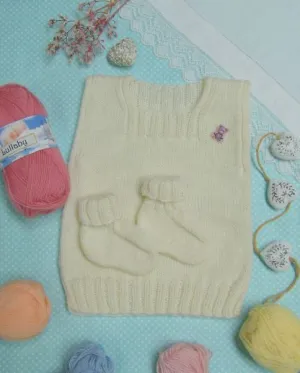 Countrywide Lullaby 4ply Singlet & Booties  #P282