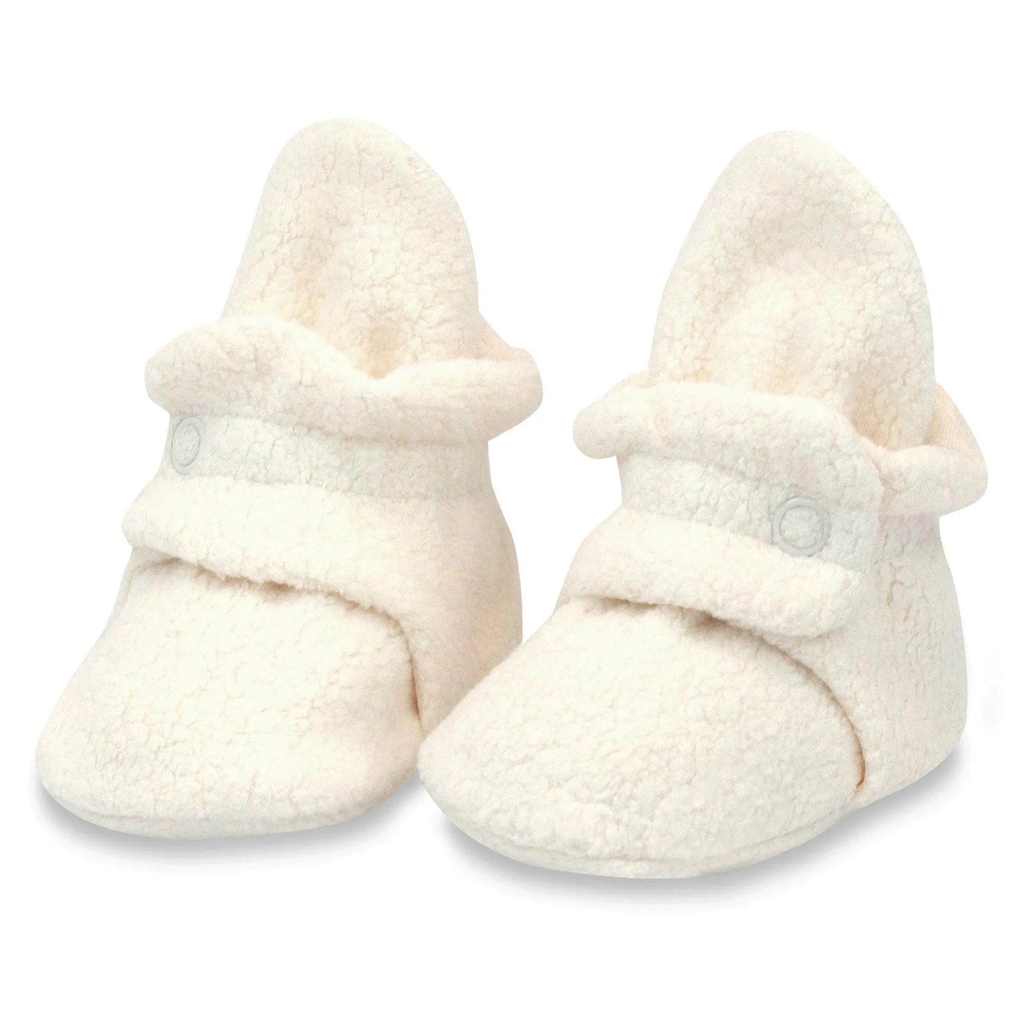 Cozie Fleece Baby Bootie 3 Pack - Heather Gray/Baby Pink/Cream