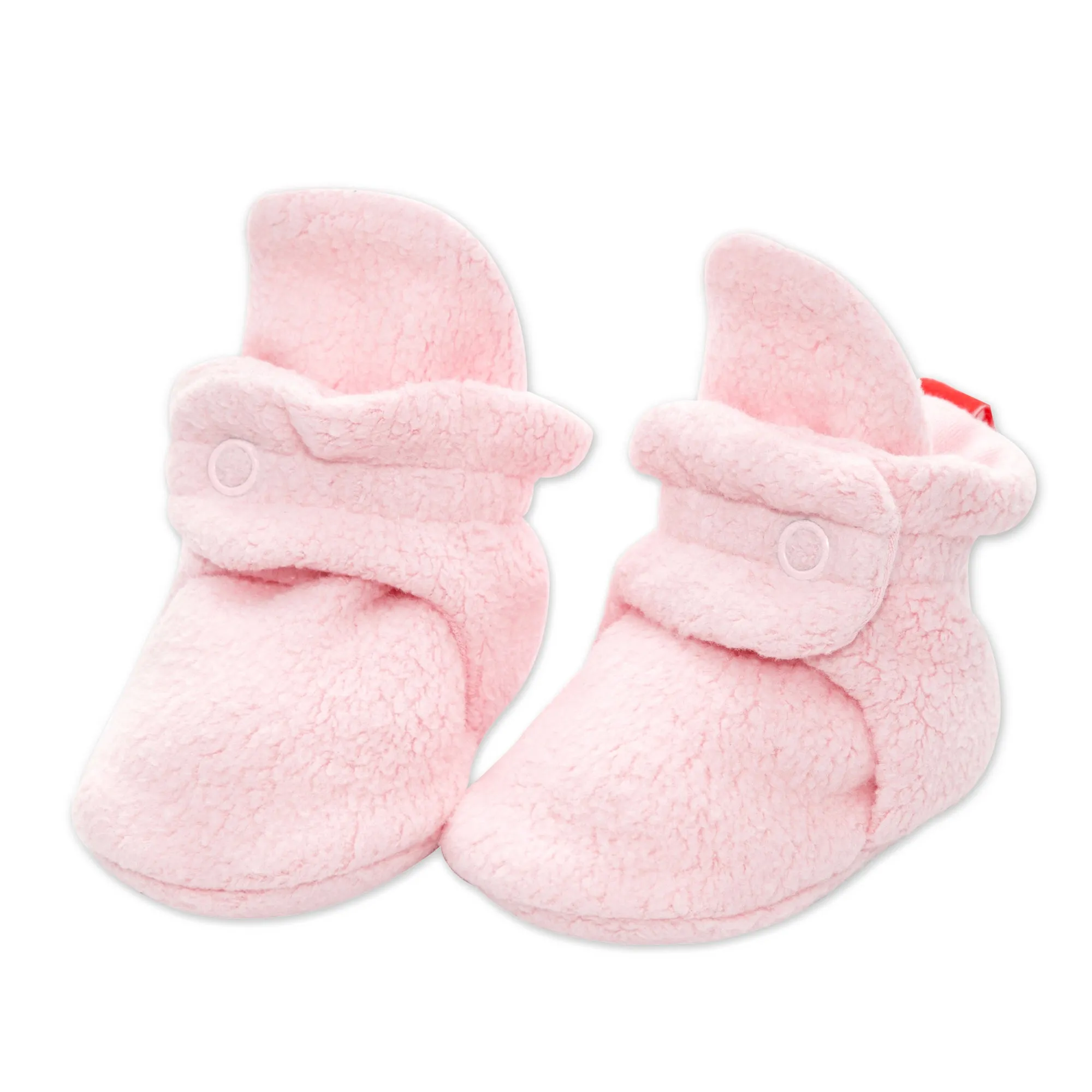 Cozie Fleece Baby Bootie 3 Pack - Heather Gray/Baby Pink/Cream