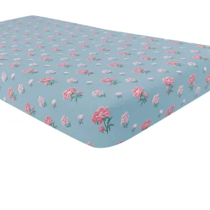 Crib Sheet in Peony