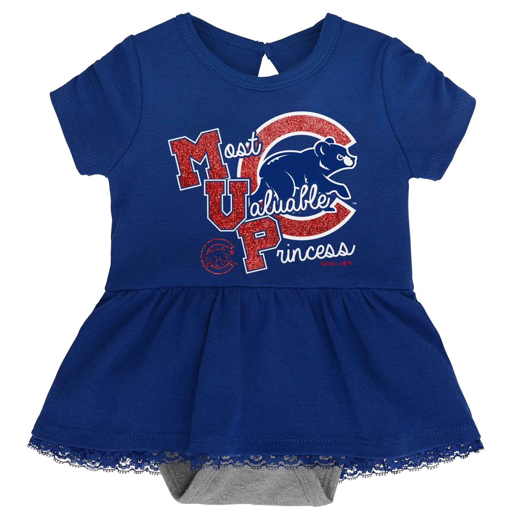 Cubs Girl MVP Dress, Bib and Booties