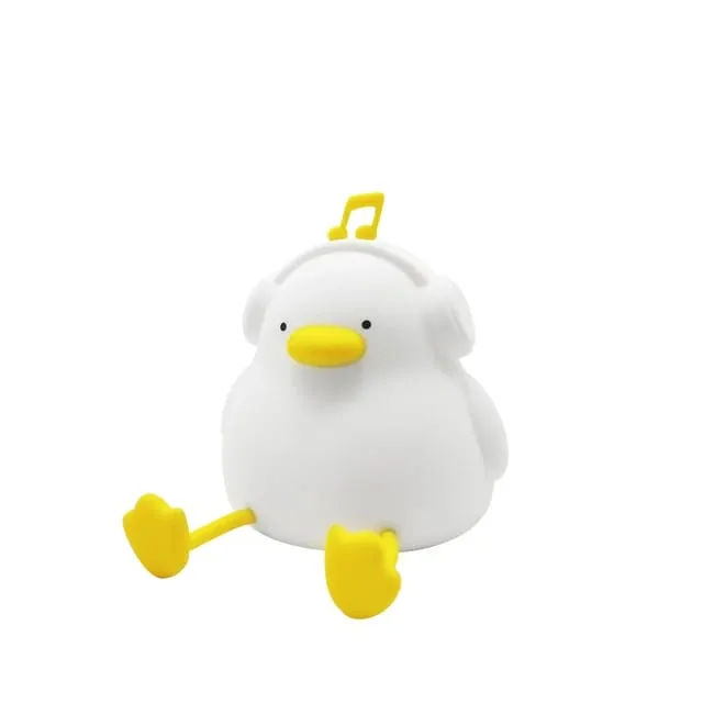 Cute Duck Touch Silicon Lamp - USB Chargeable