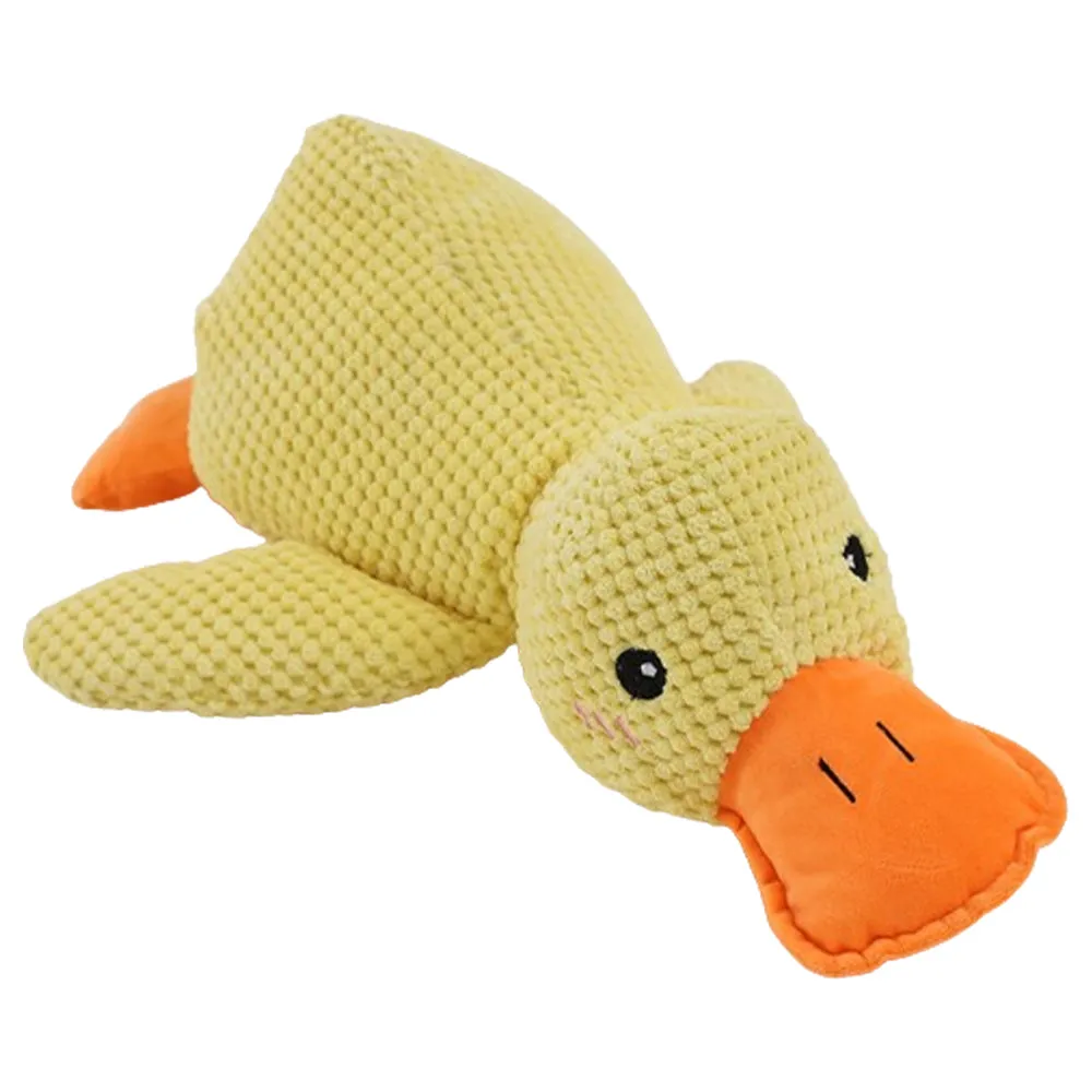 Cute Plush Duck Squeaky Dog Toy with Soft Squeake