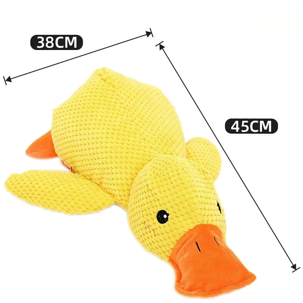 Cute Plush Duck Squeaky Dog Toy with Soft Squeake