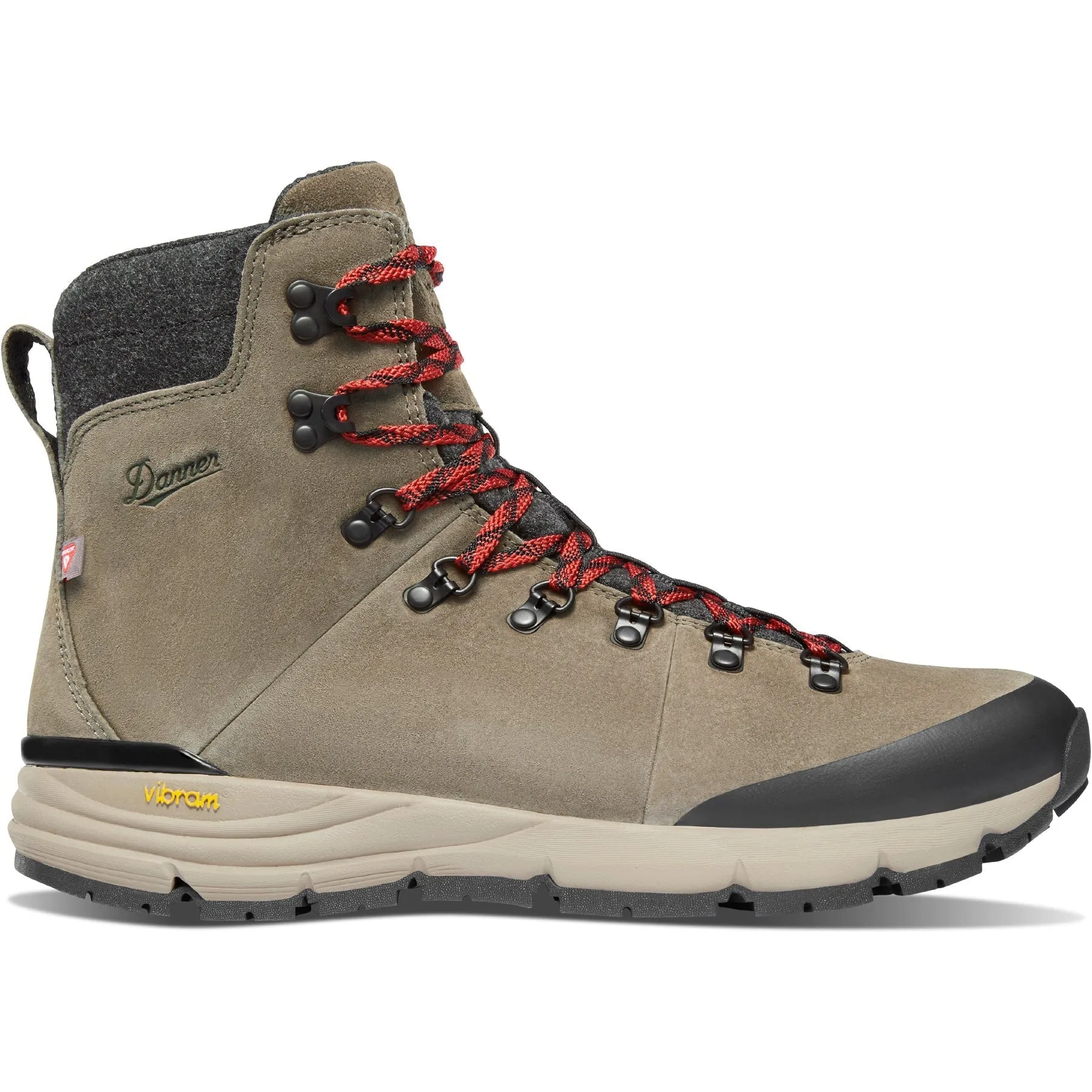 Danner Men's Arctic 600 7" WP 200G Side-Zip Hiking Boot- Brown- 67338