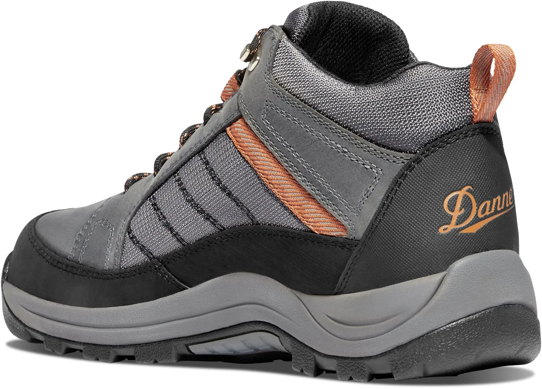 Danner Men's Riverside Gray/Orange Soft Toe Work Shoes 15341