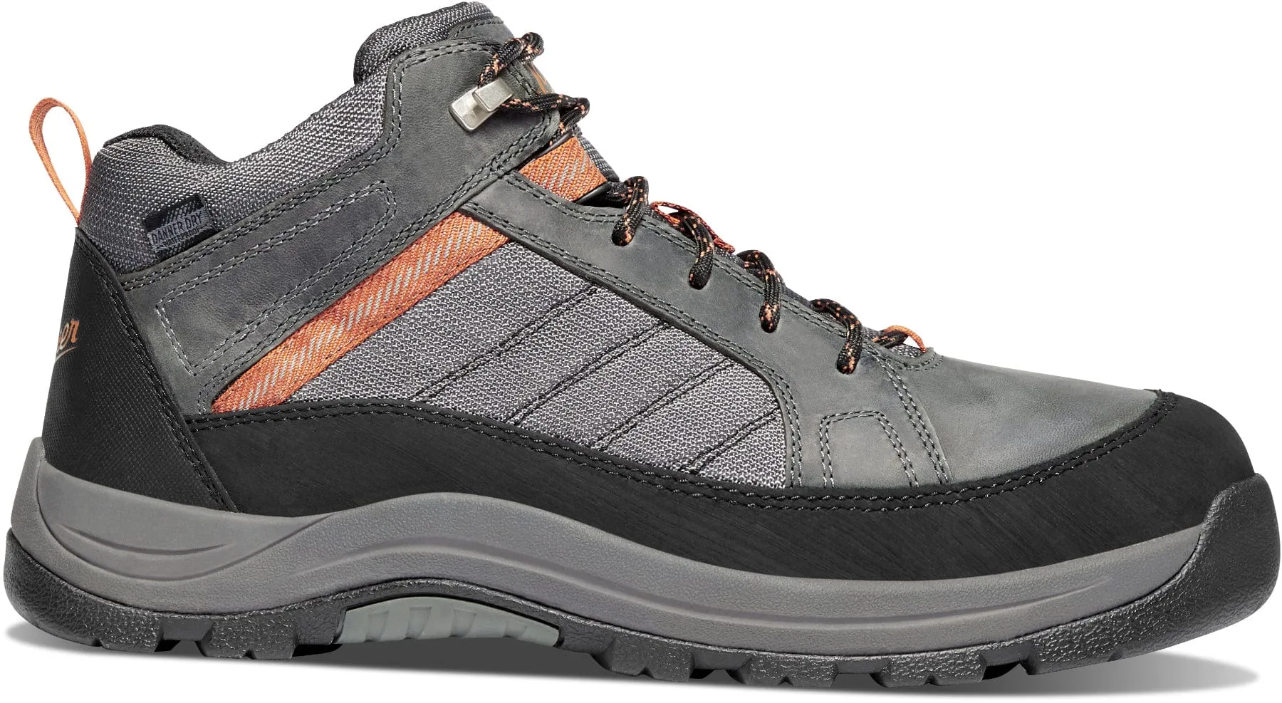 Danner Men's Riverside Gray/Orange Soft Toe Work Shoes 15341