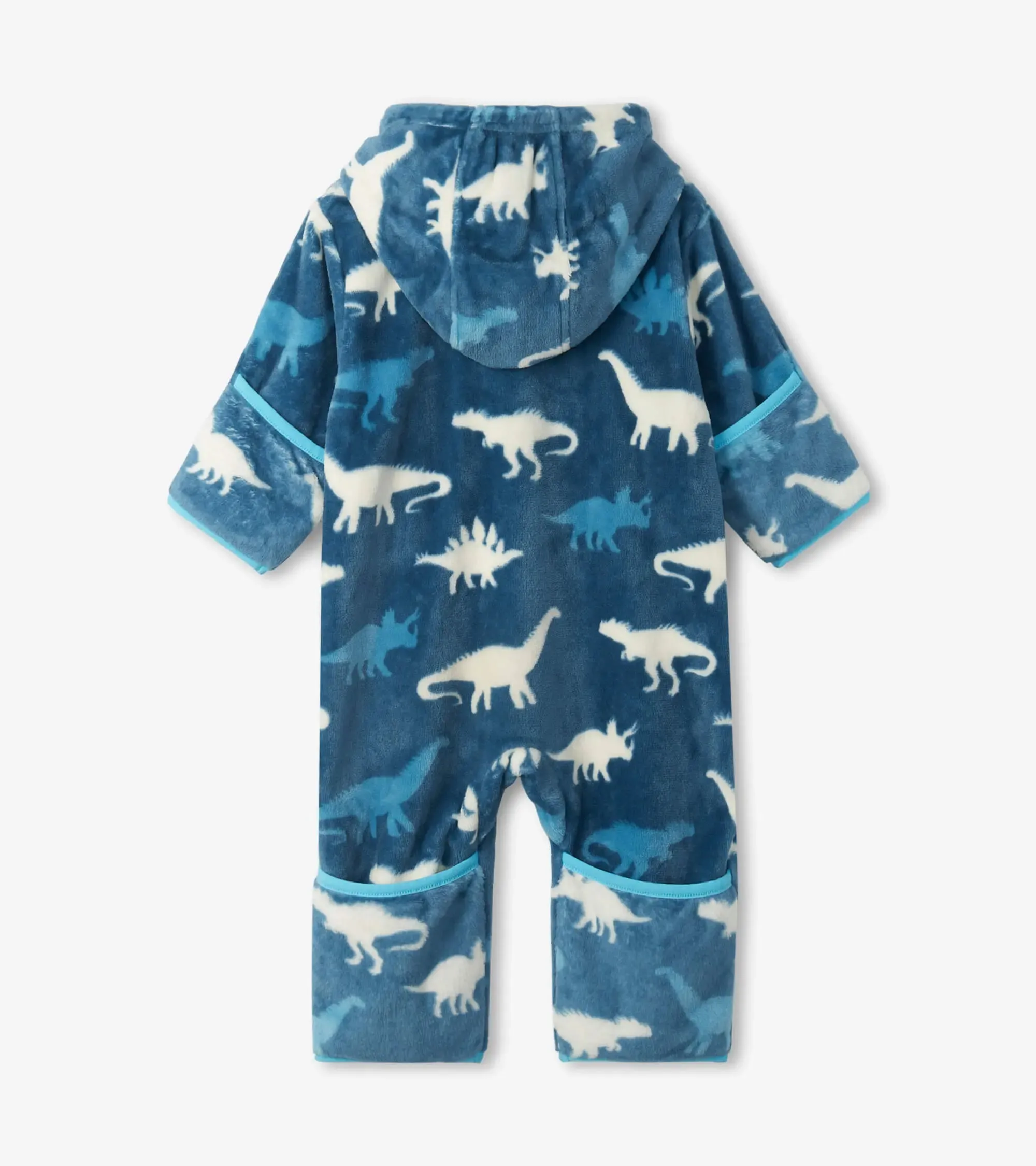 Dino Silhouettes Fuzzy Fleece Baby Bundler | Hatley