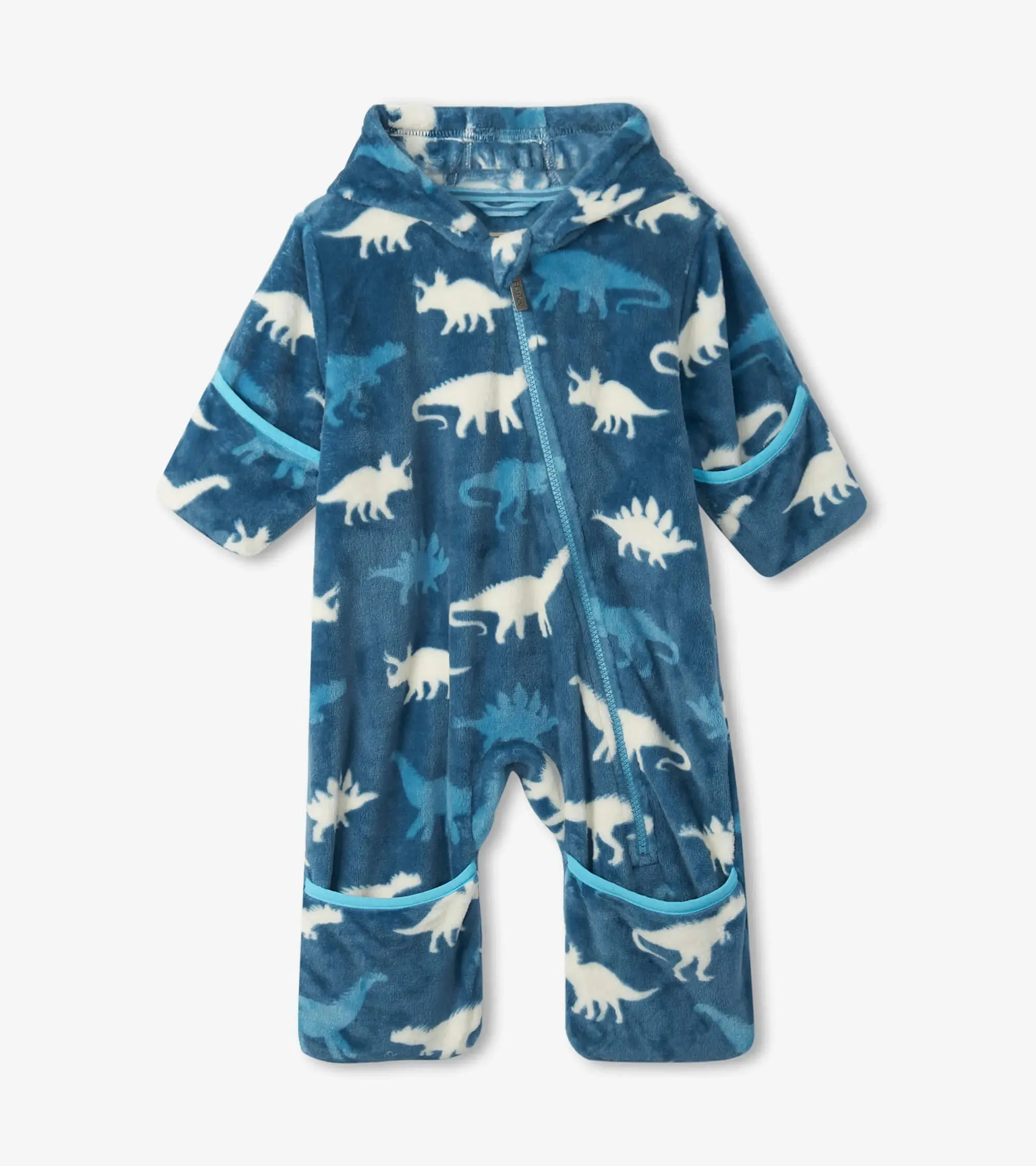 Dino Silhouettes Fuzzy Fleece Baby Bundler | Hatley