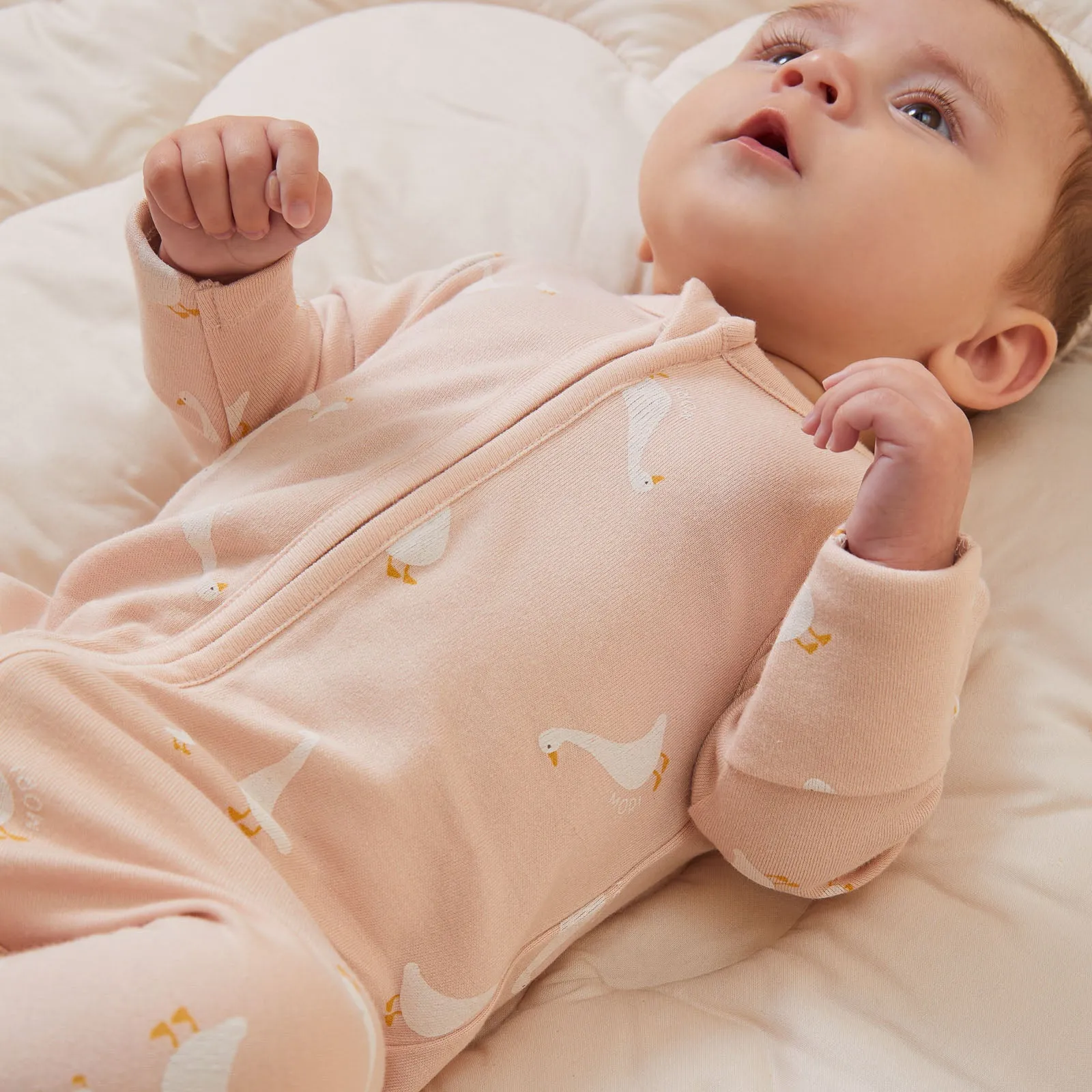 Duck Clever Zip Baby Pajamas