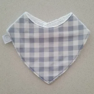 Duck Egg Gingham Bib