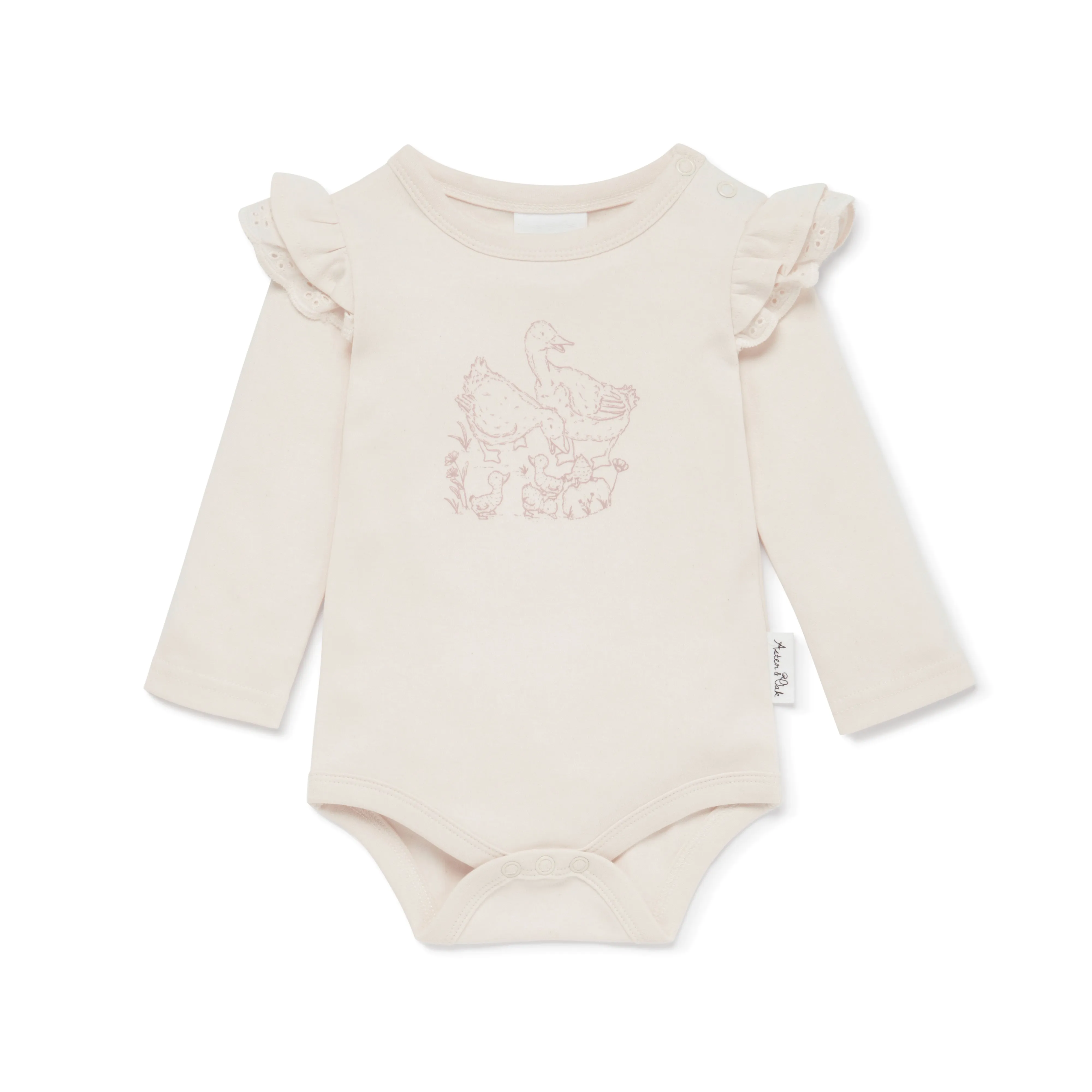 Duck Print Flutter Onesie