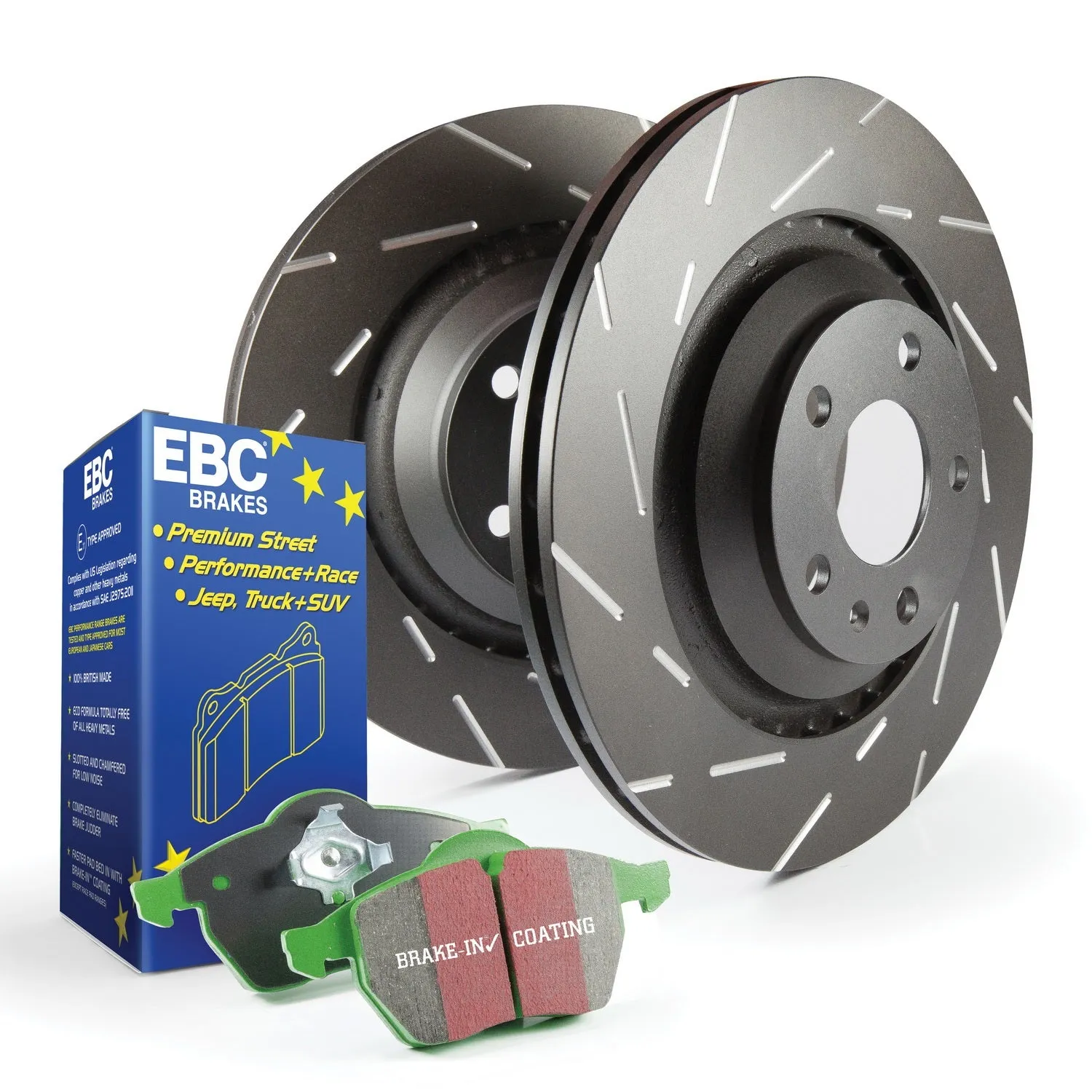 EBC Brakes S2KR1534 S2 Kits Greenstuff 2000 and USR Rotors;