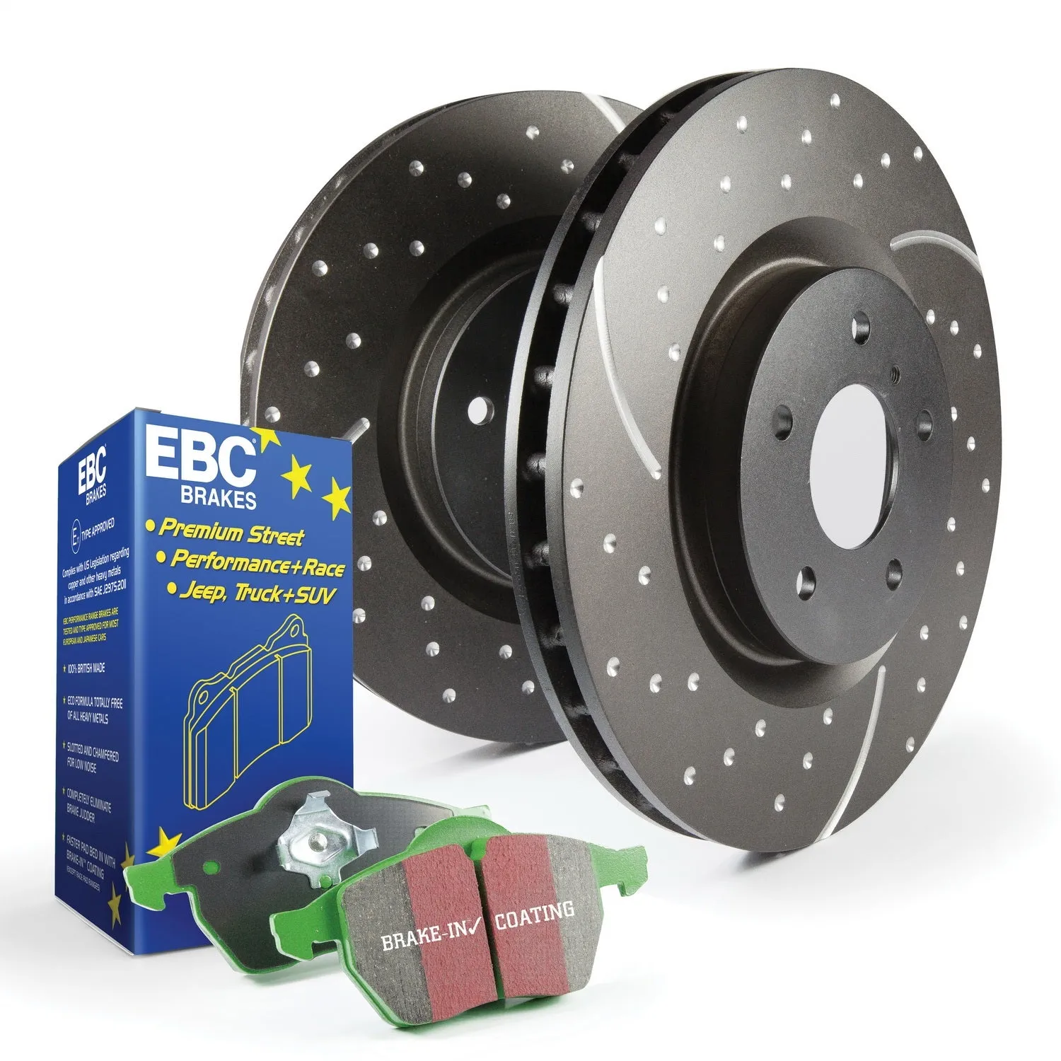 EBC Brakes S3KF1097 S3 Kits Greenstuff 6000 and GD Rotors Truck/SUV