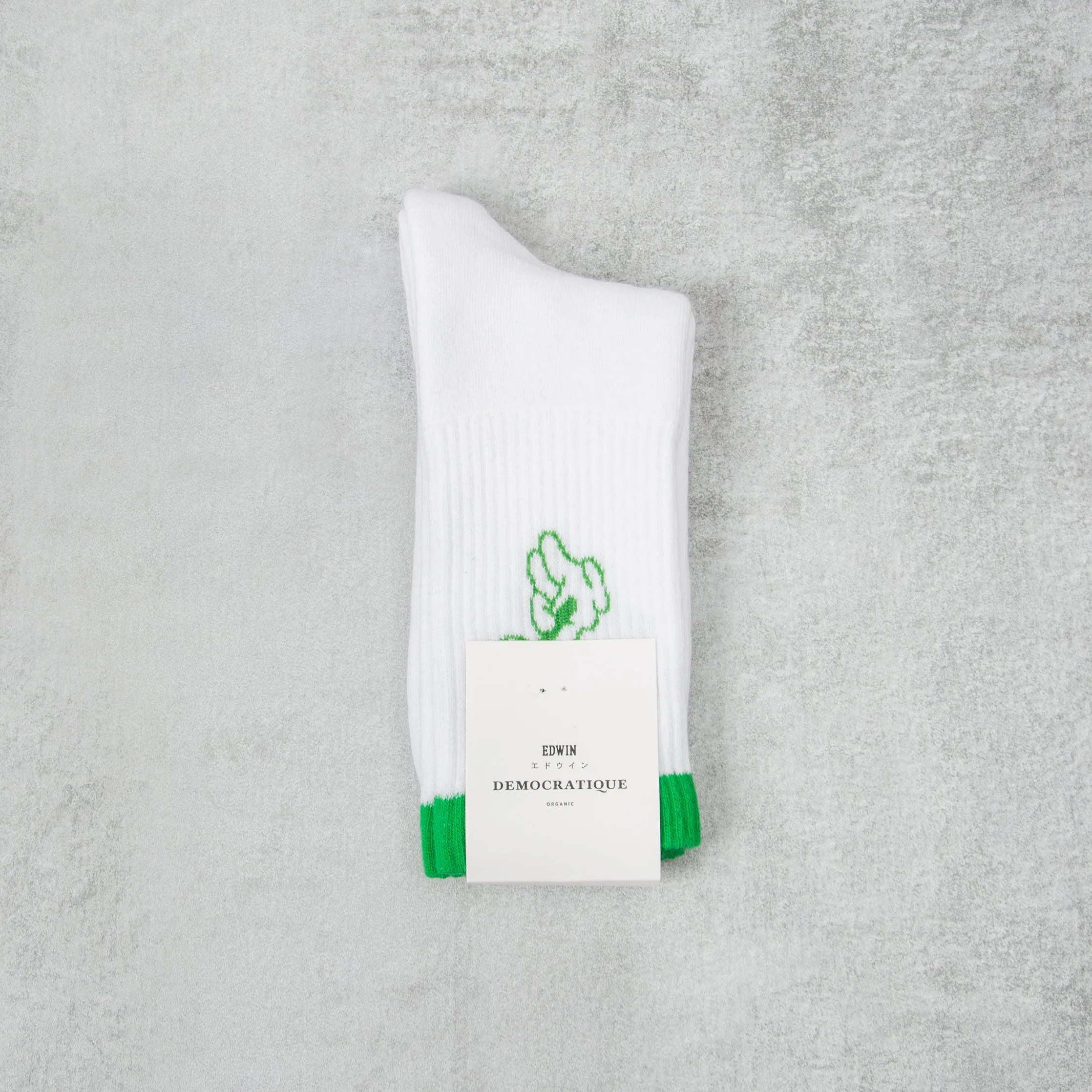 Edwin x Democratique Discreet Service Sock - White