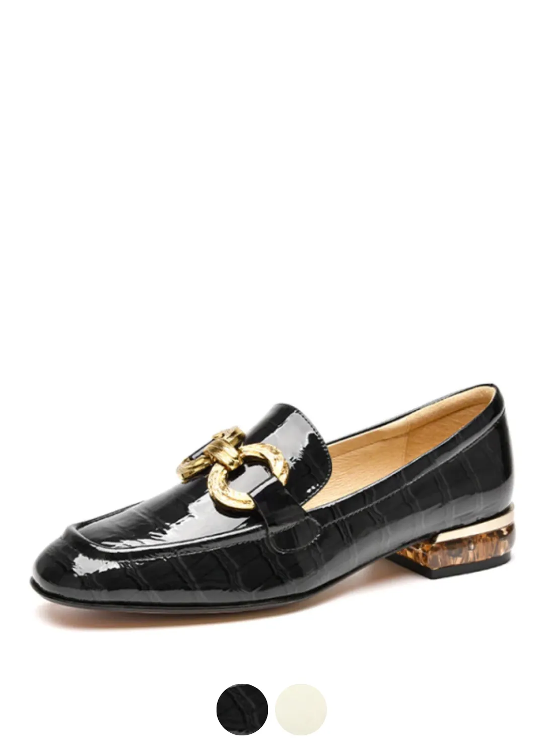 Eleanor Women's Patent Leather Loafer Shoes