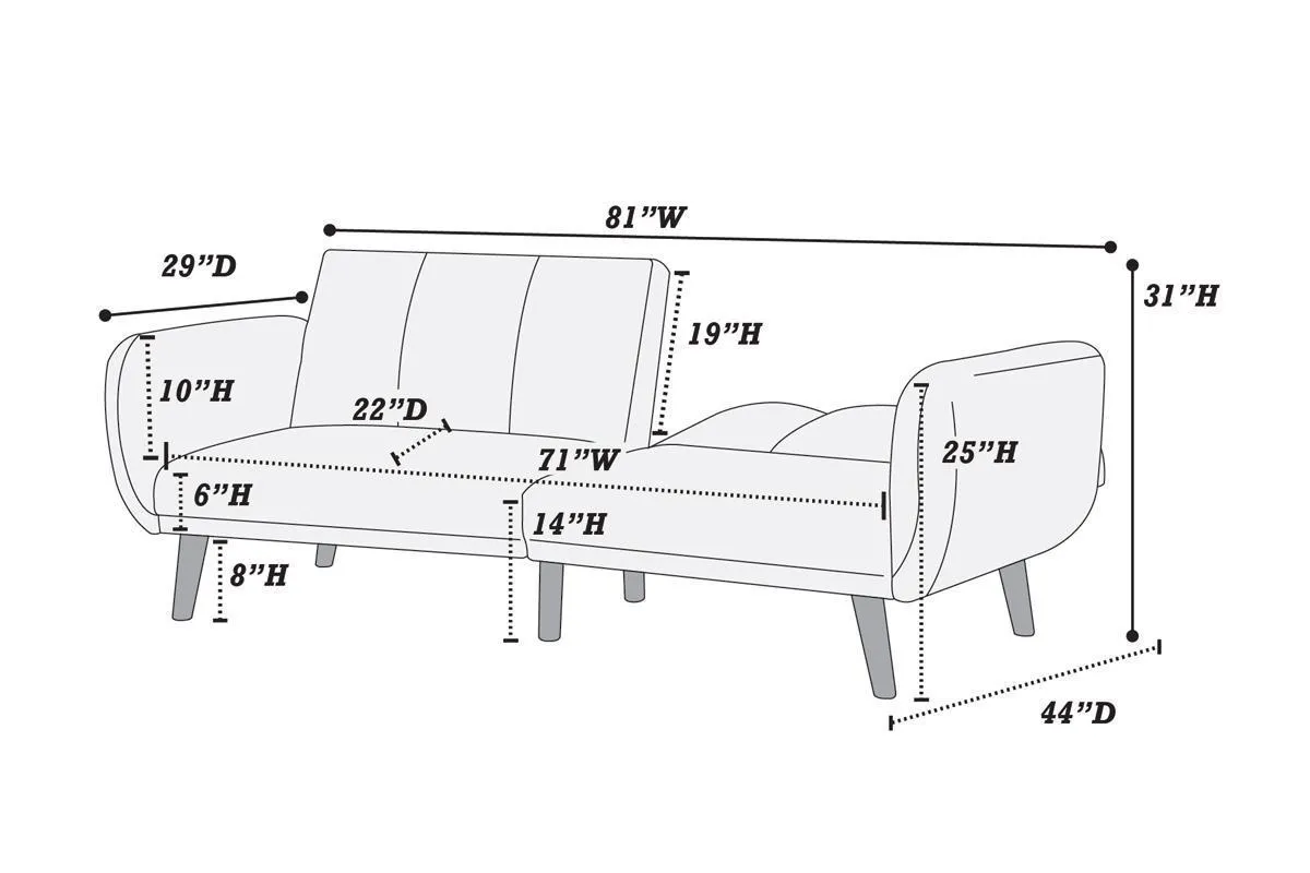 Elegant Modern Sofa-Mustard