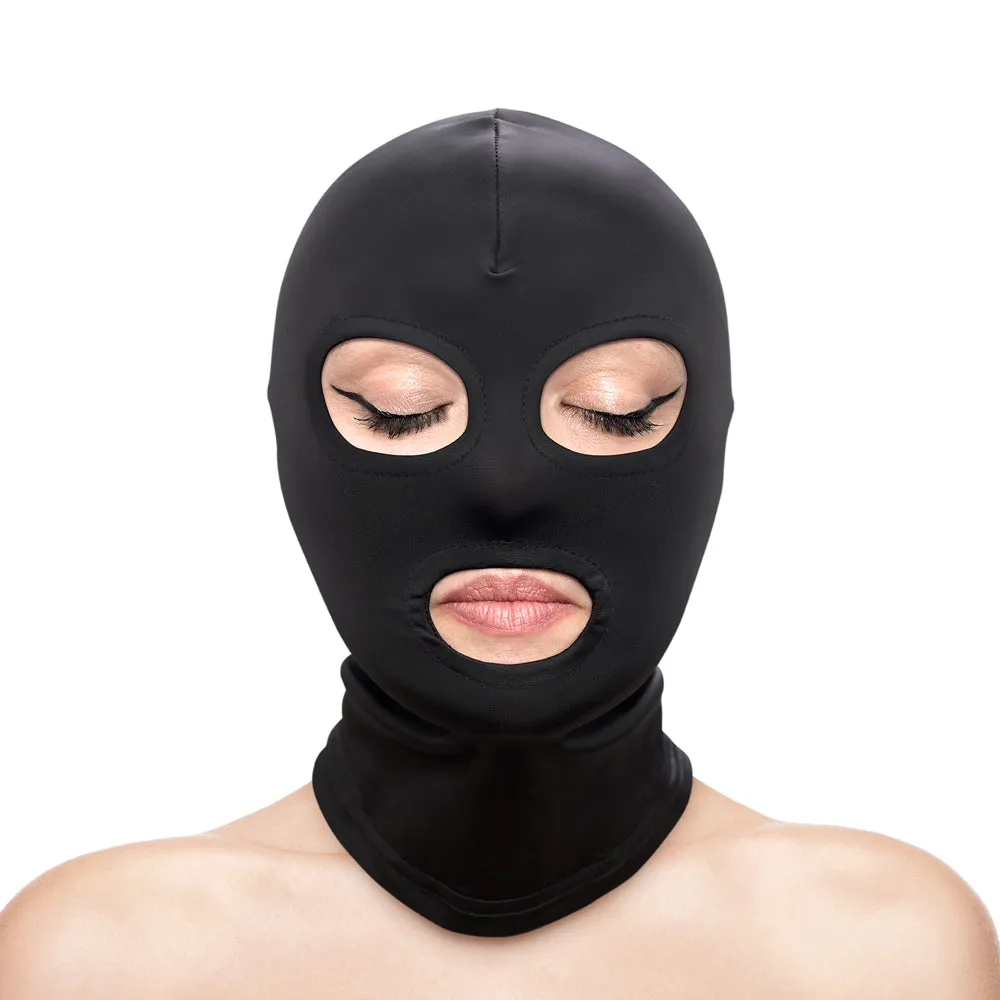 Fetish & Fashion Eyes & Mouth Hood Black