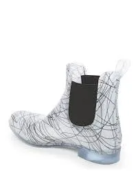 FRENCH CONNECTION Women's Nevis •White/Black• Rain Boot