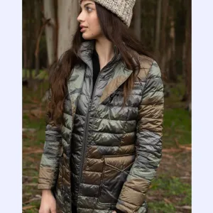 Golden Camo Double-Up  Down Jacket