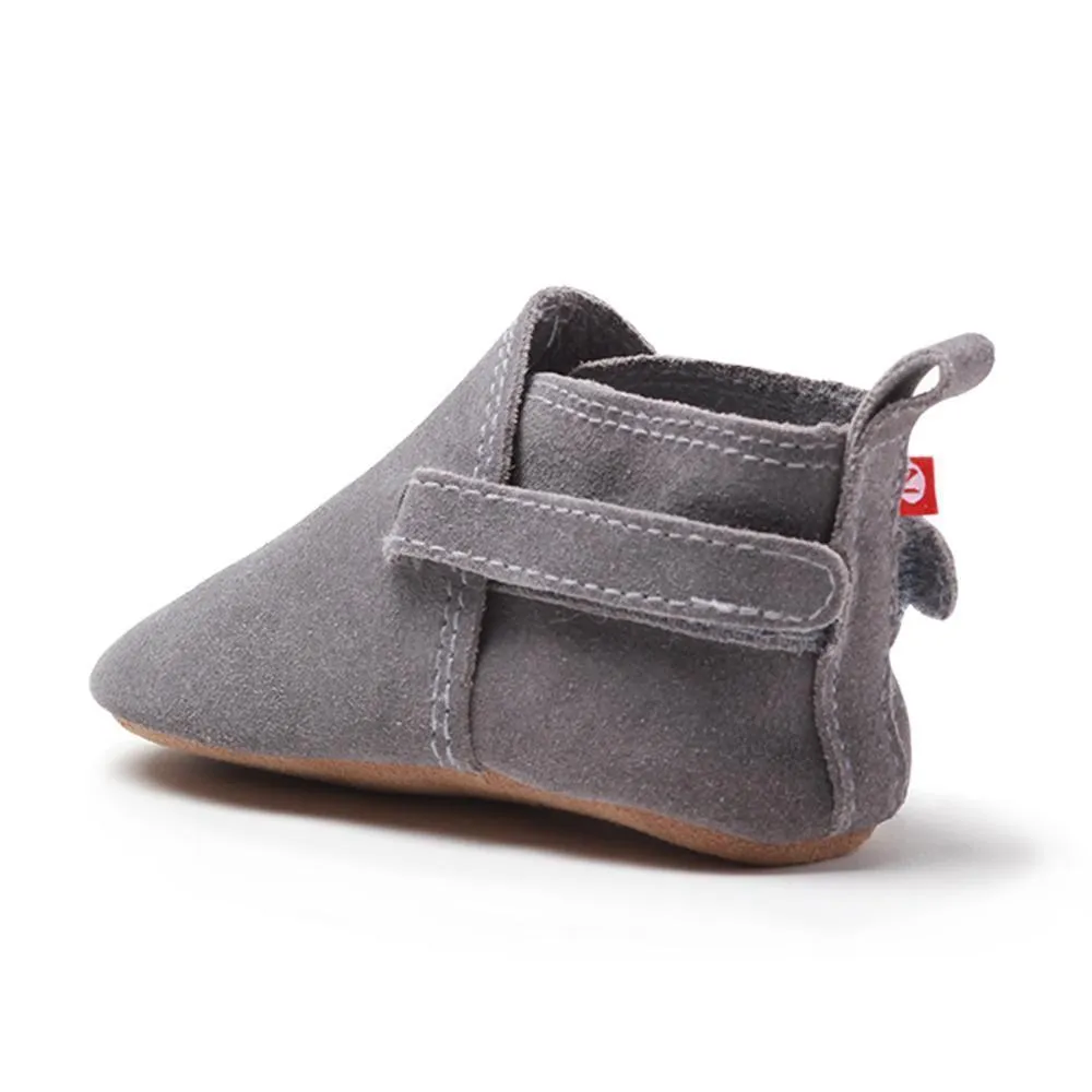 Gray Suede Baby Shoe