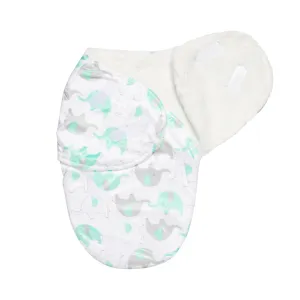 Green Elephant Baby Swaddle