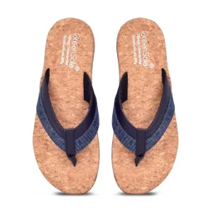 GREENSOLE  ROYAL ROSE  UNISEX SLIPPERS - NAVYBLUE