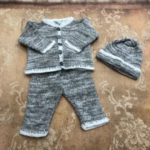 Grey Crochet Set