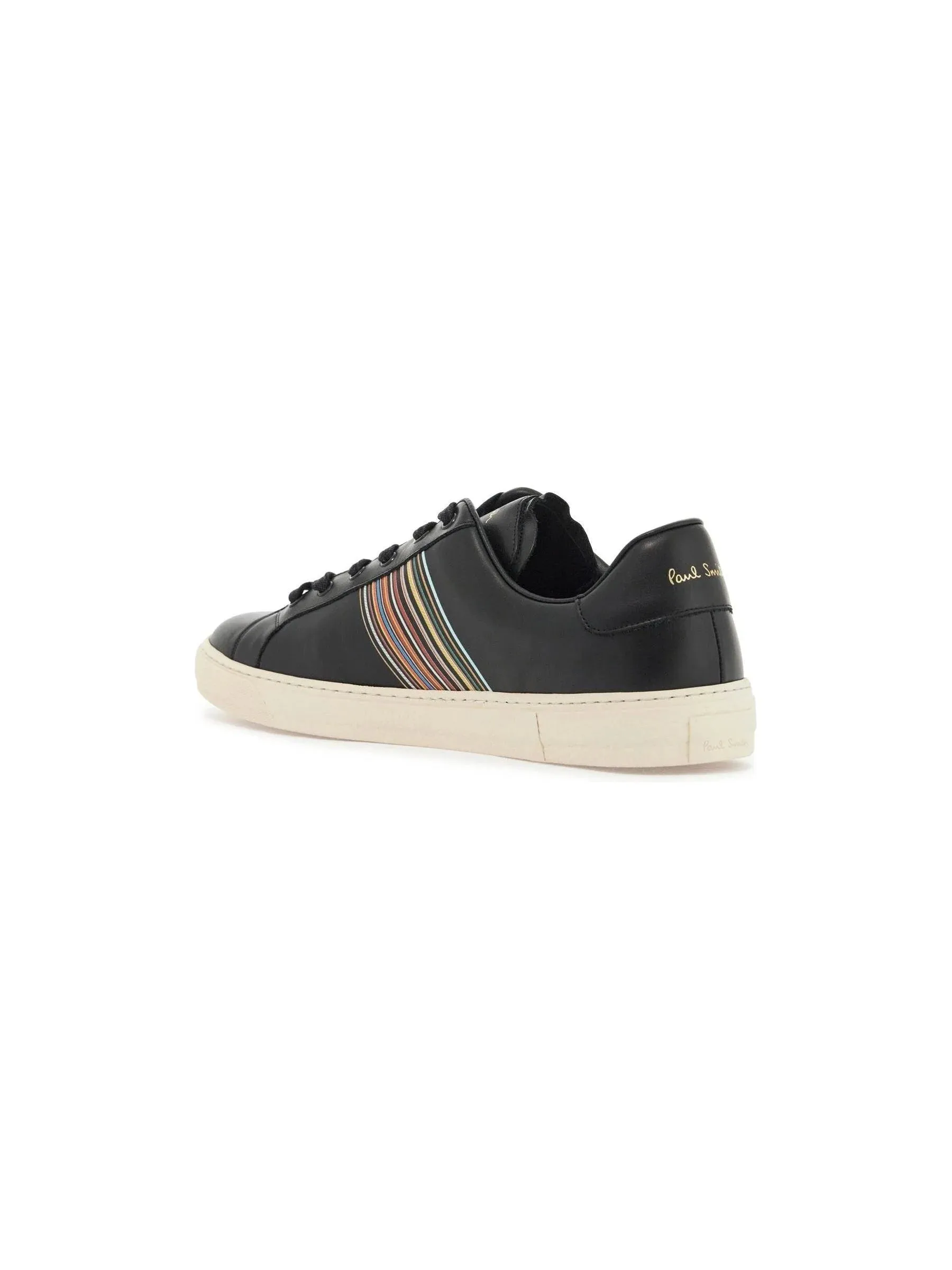 Hansen Signature Stripe Leather Sneakers