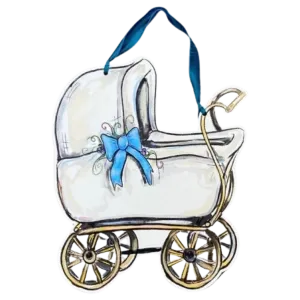 HM Door Hanger - Baby Carriage