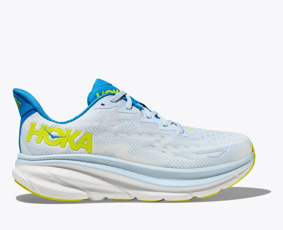 Hoka Mens Clifton 9 Wide - Ice Water/Evening Primrose (1132210-IWEP)