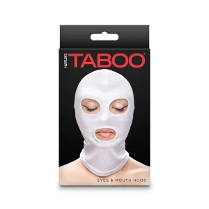 Hustler Taboo Eyes&Mouth Hood White