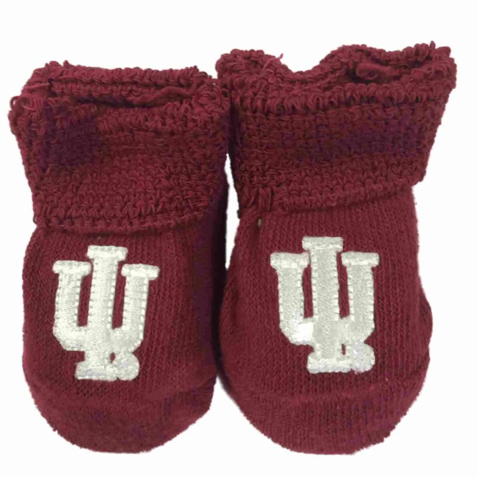 Indiana Hoosiers Two Feet Ahead Infant Baby Newborn Crimson Red Socks Booties