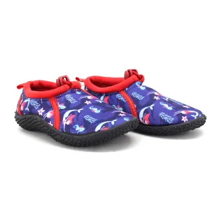 Kid's Girl Graphic Print Water Shoes,Multi