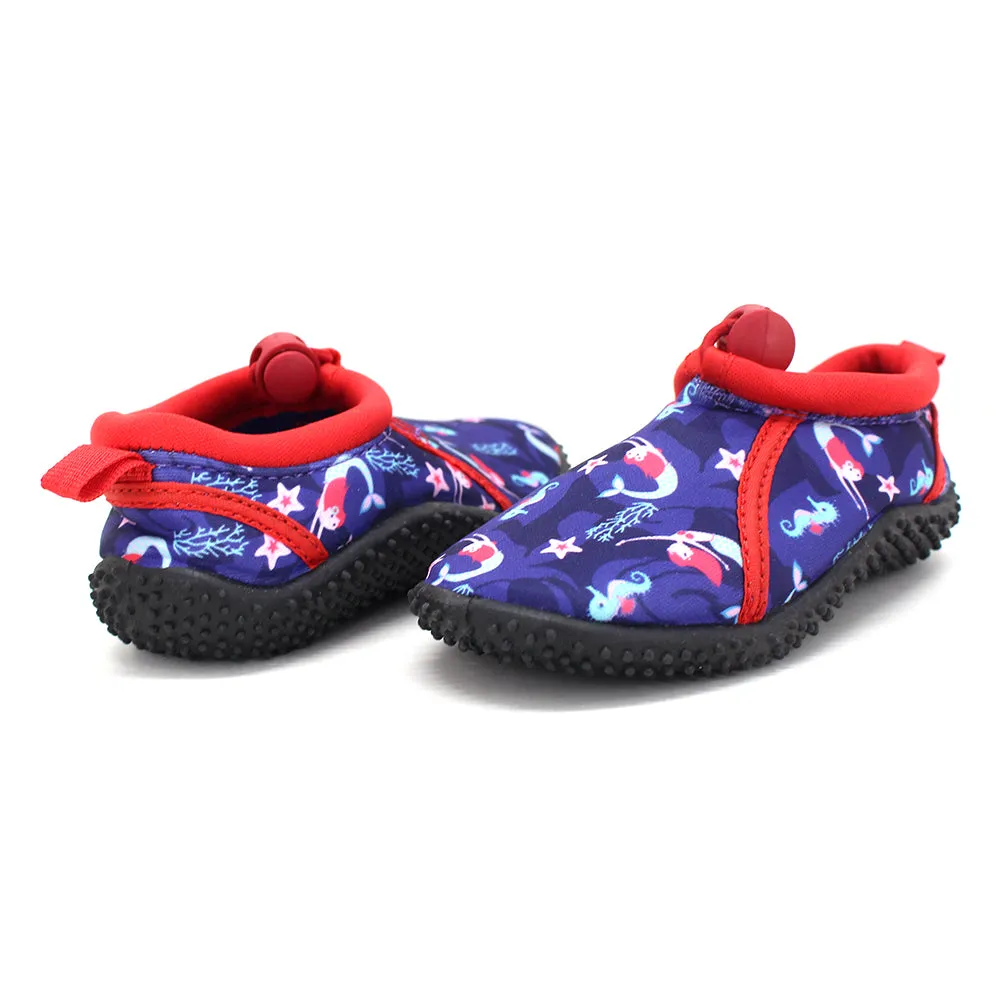 Kid's Girl Graphic Print Water Shoes,Multi